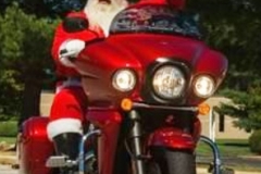 santa on bike
